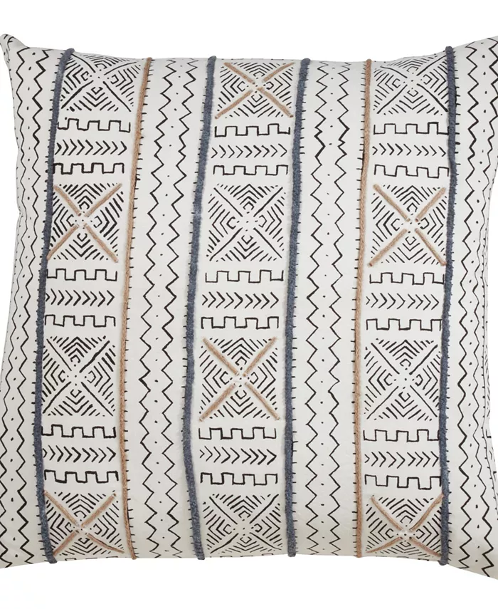 Saro Lifestyle Mud Cloth Decorative Pillow， 20