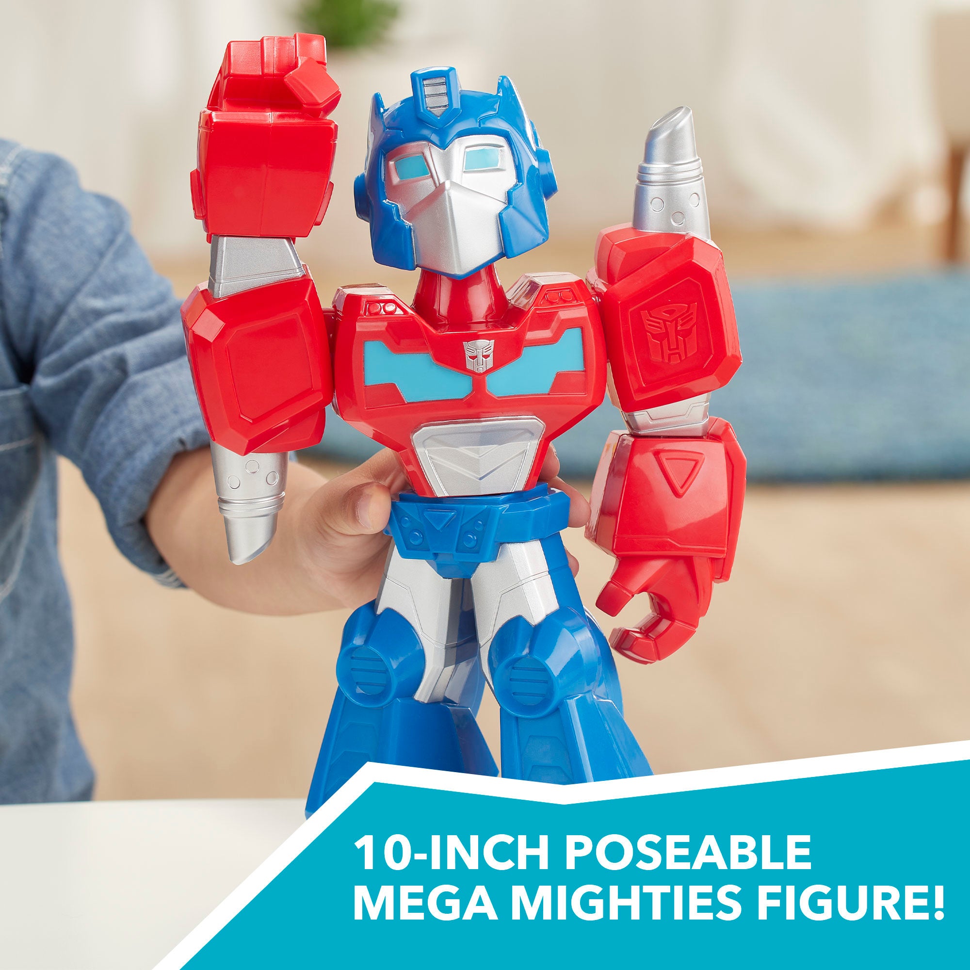 Transformers Rescue Bots Academy Mega Mighties 10-Inch Optimus Prime Action Figure