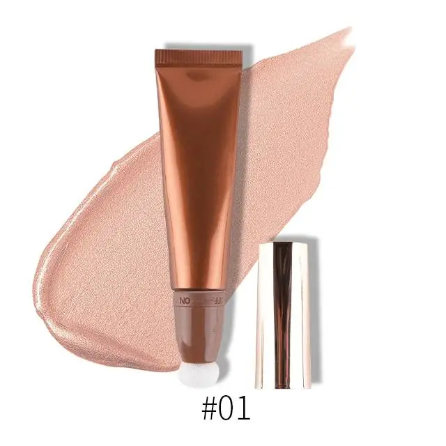 Custom Private Label 6 Shades Highlight Bronzer Stick with Sponge Tip
