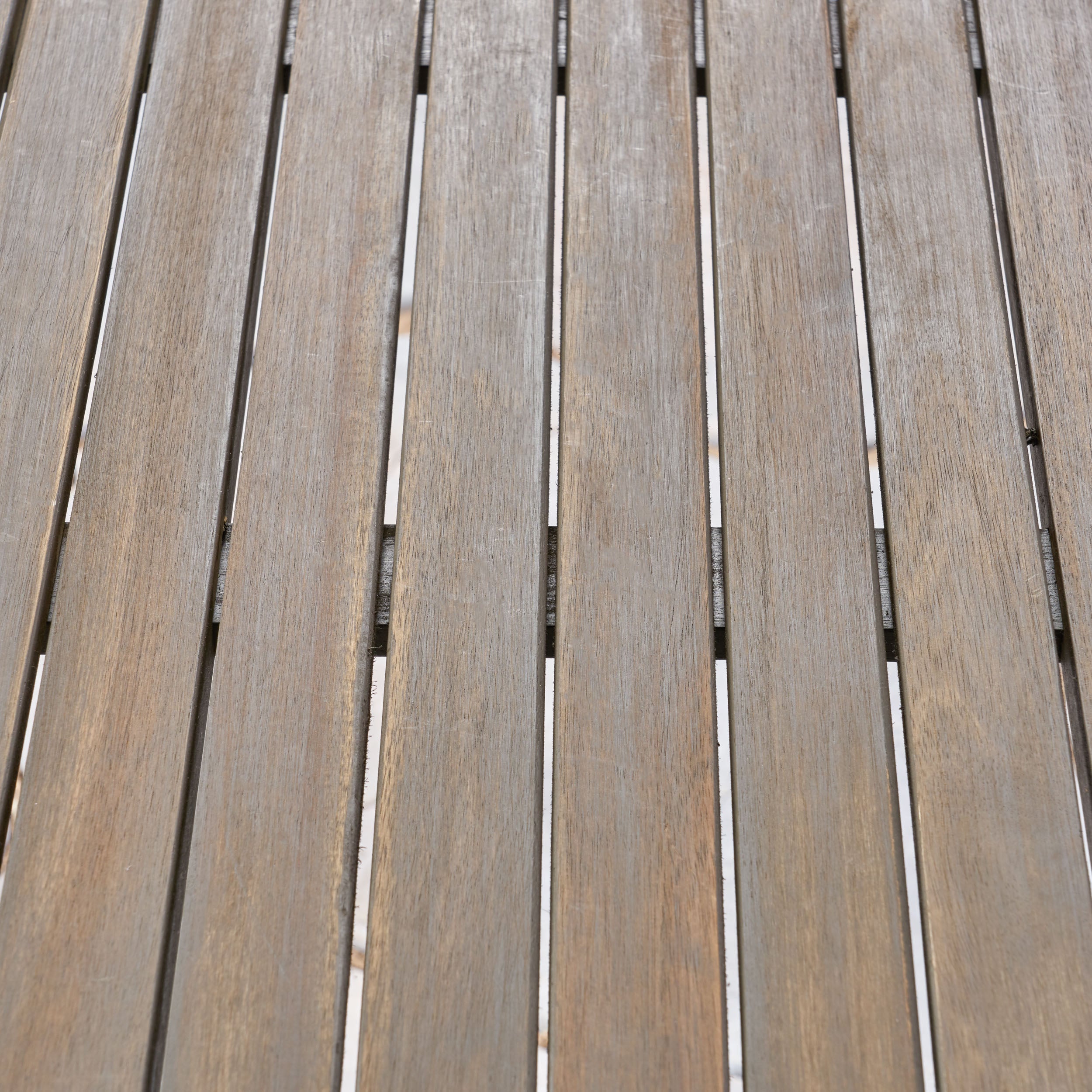 Nick Outdoor Acacia Wood Round Dining Table