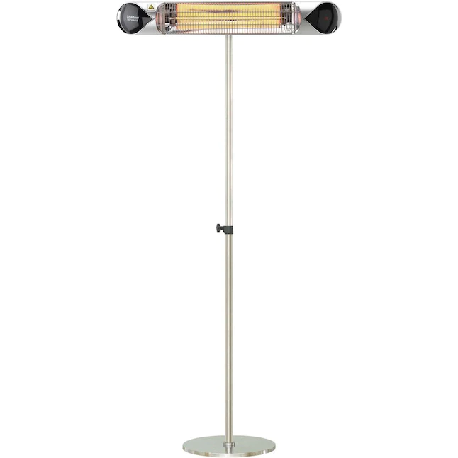 Hanover HAN1051ICSLV-SD 5118-BTU 120-Volt Silver Steel Electric Patio Heater