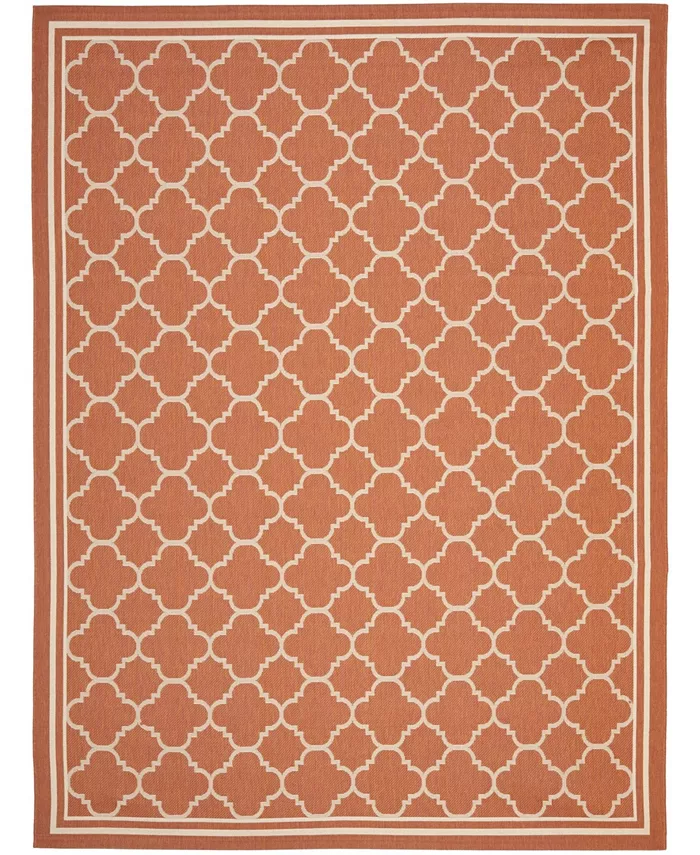 Safavieh Courtyard Terracotta and Bone 8' x 11' Sisal Weave Outdoor Area Rug