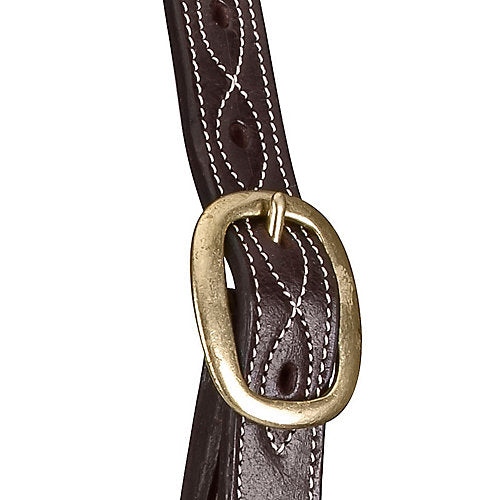 Gatsby Classic Triple Stitch Leather Halter Horse