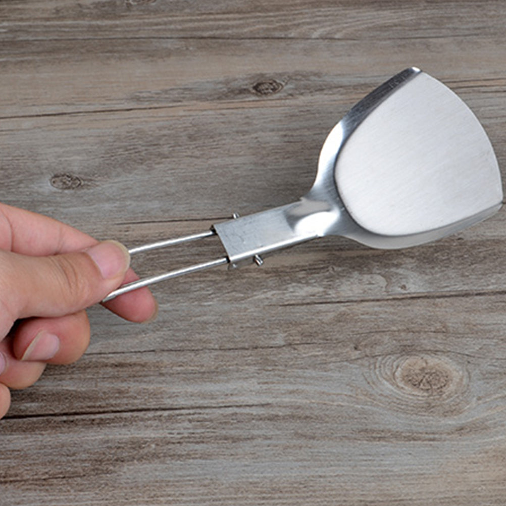 Outdoor Foldable Cooking Spatula Picnic Home Camping Cookware Shovels Stainless Steel Shovel Cooking Tools Kitchen Utensil