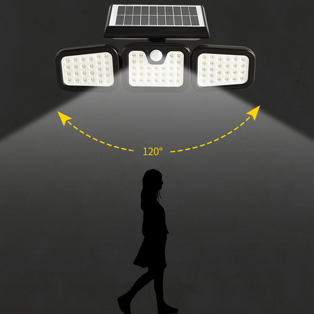 Aolyty Solar Wall Lights， Motion Sensor Flood Light 3 Modes 6000K for Porch Garden