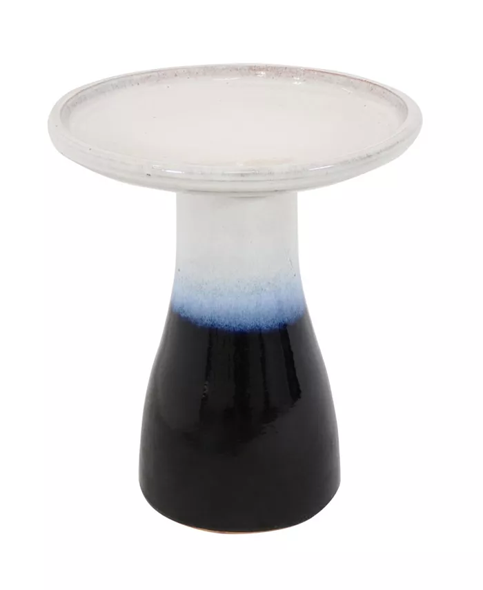 Sunnydaze Decor Subtle Transitions Ceramic Bird Bath - 18.5 in - Twilight