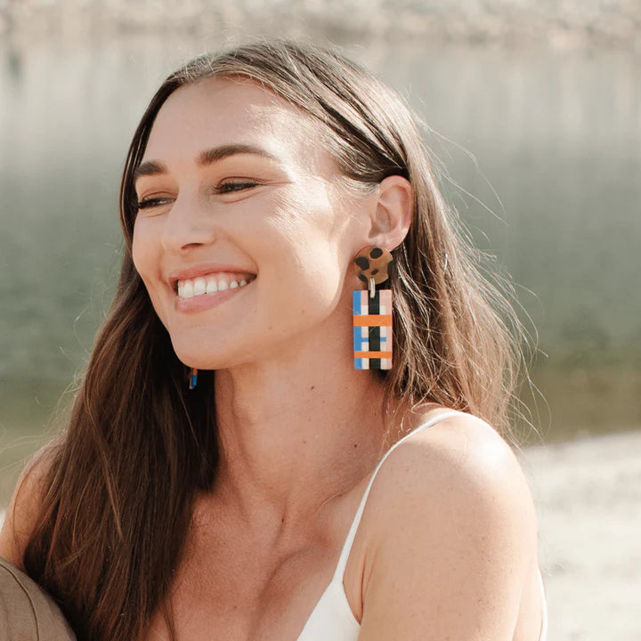 Tangerine Cabana Earrings