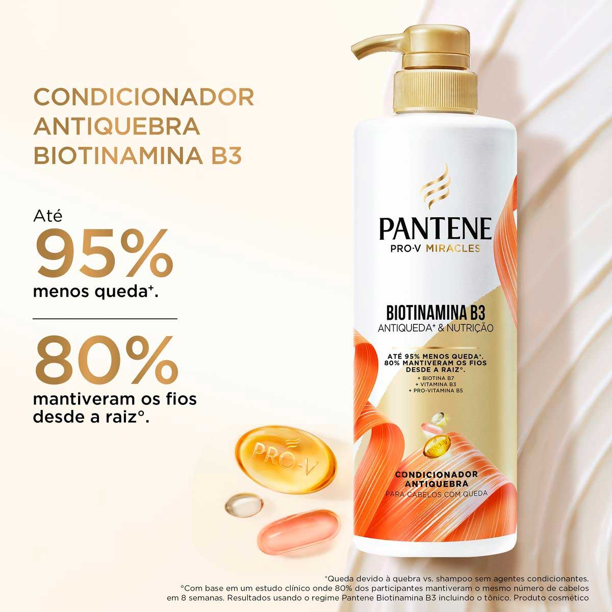 Condicionador Pantene Pro-V Miracles Biotinamina B3 Antiqueda e Nutricao 510ml