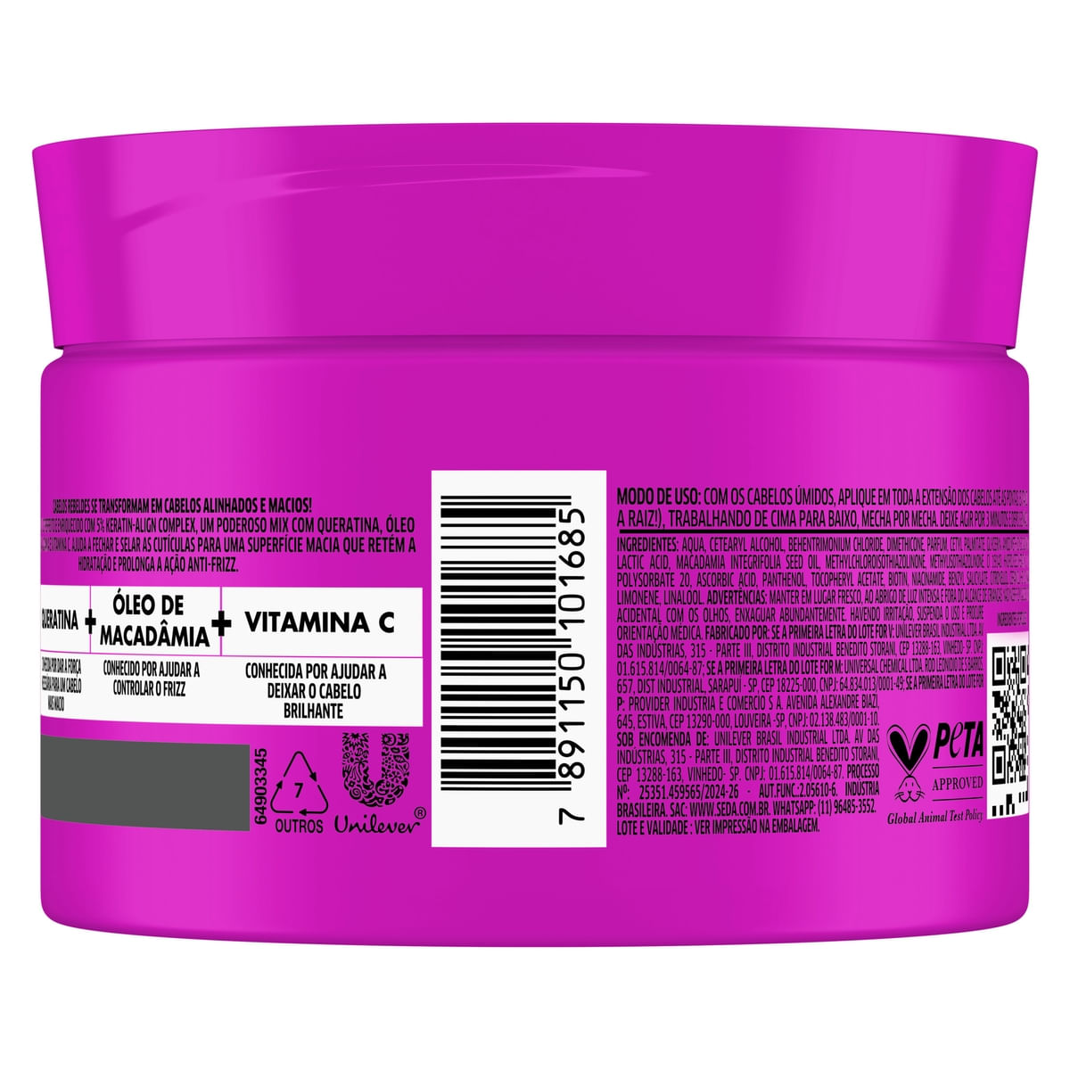 Mascara de Tratamento Seda Liso Perfeito 300g