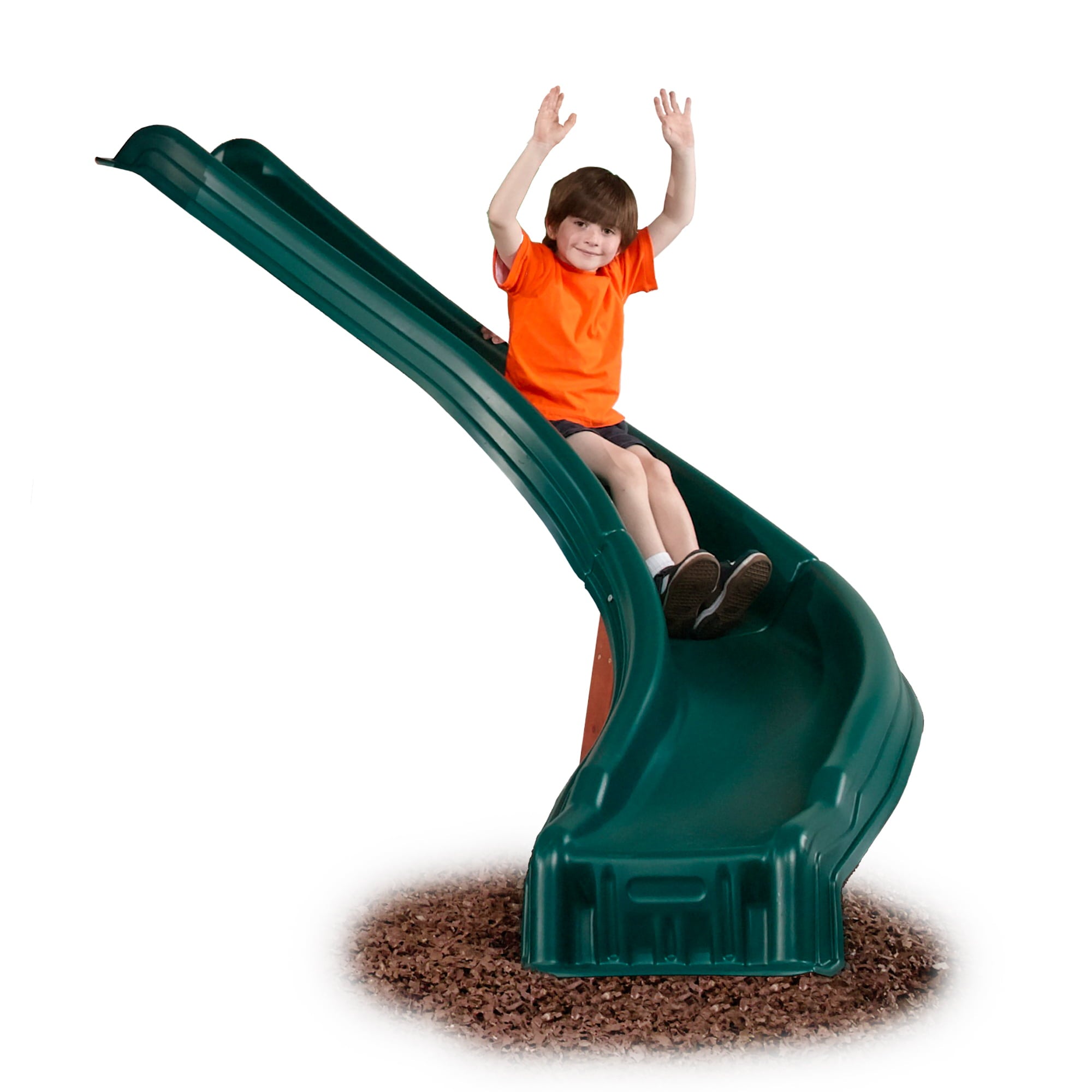 Swing-N-Slide 5 Foot Side Winder Slide with Lifetime Warranty， Green