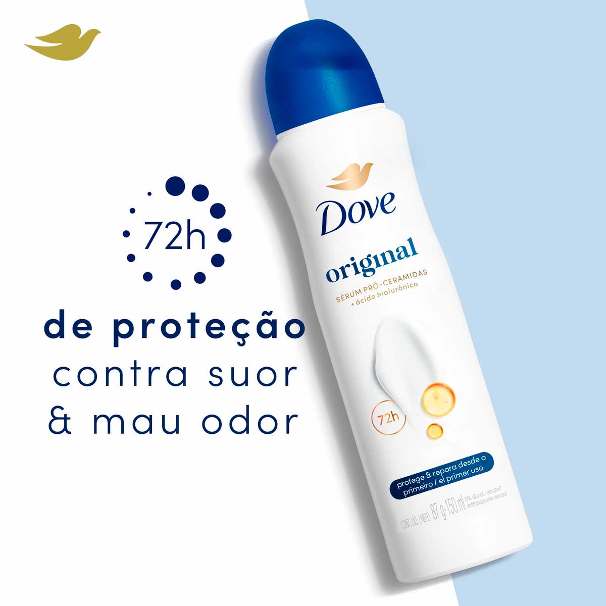 Desodorante Antitranspirante Aerosol Dove Original 150ml