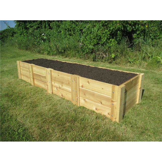 Infinite Cedar RB2x8x16.5 Deep Root Cedar Raised Garden Bed, 2 ft. x 8 ft. x 16.5 in.
