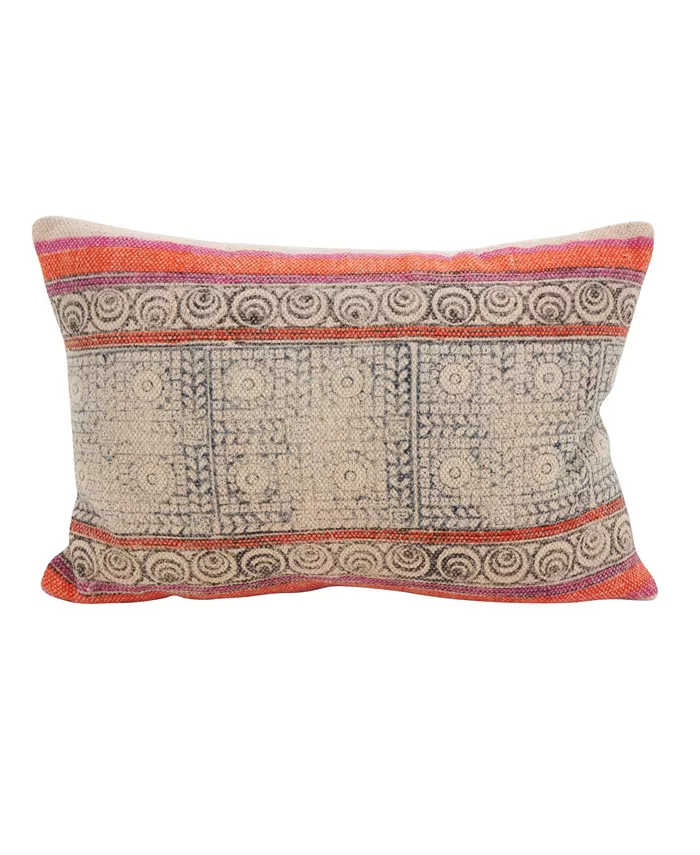 Saro Lifestyle Boho Mix Decorative Pillow， 12