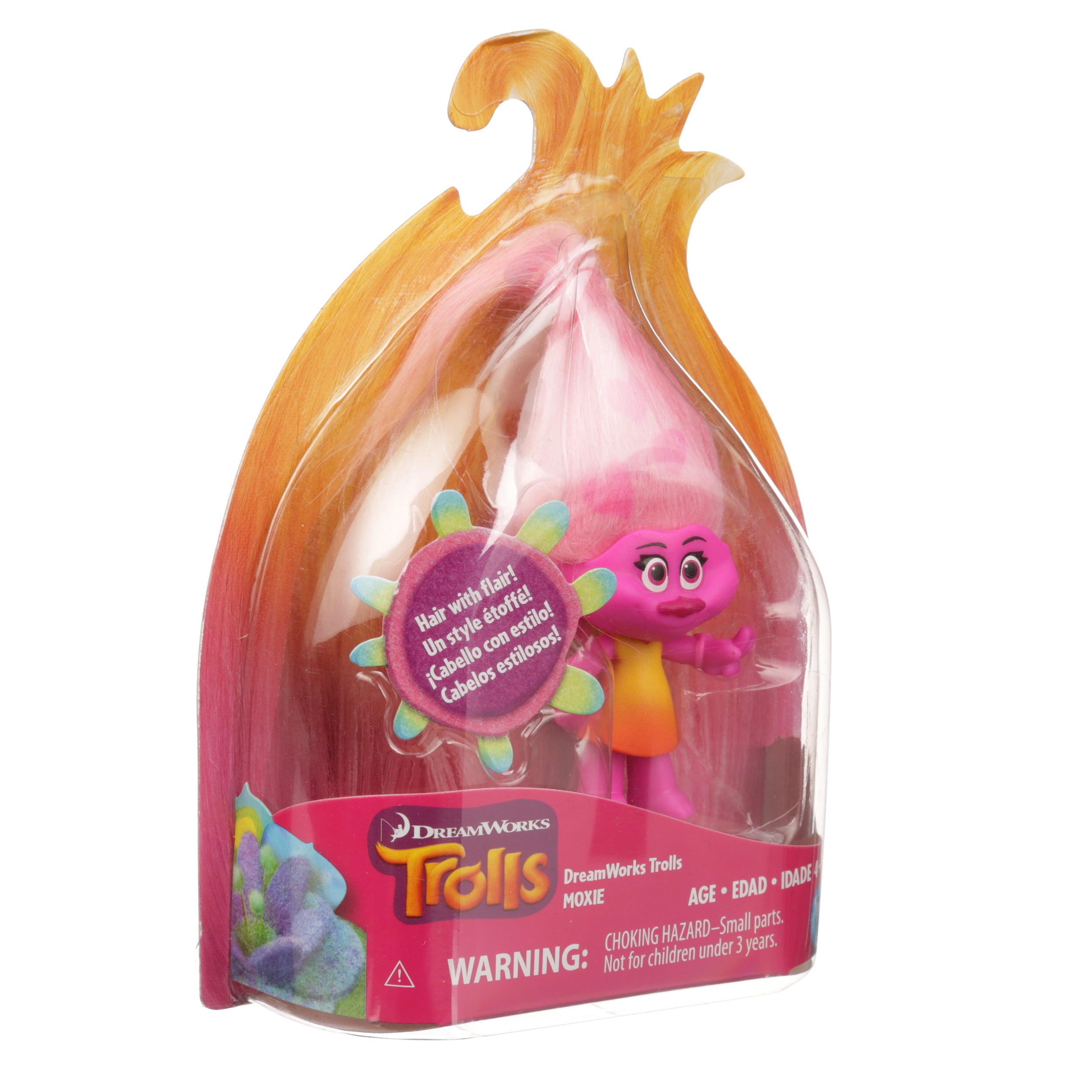 DreamWorks Trolls Moxie Collectible Figure with Printed Hair