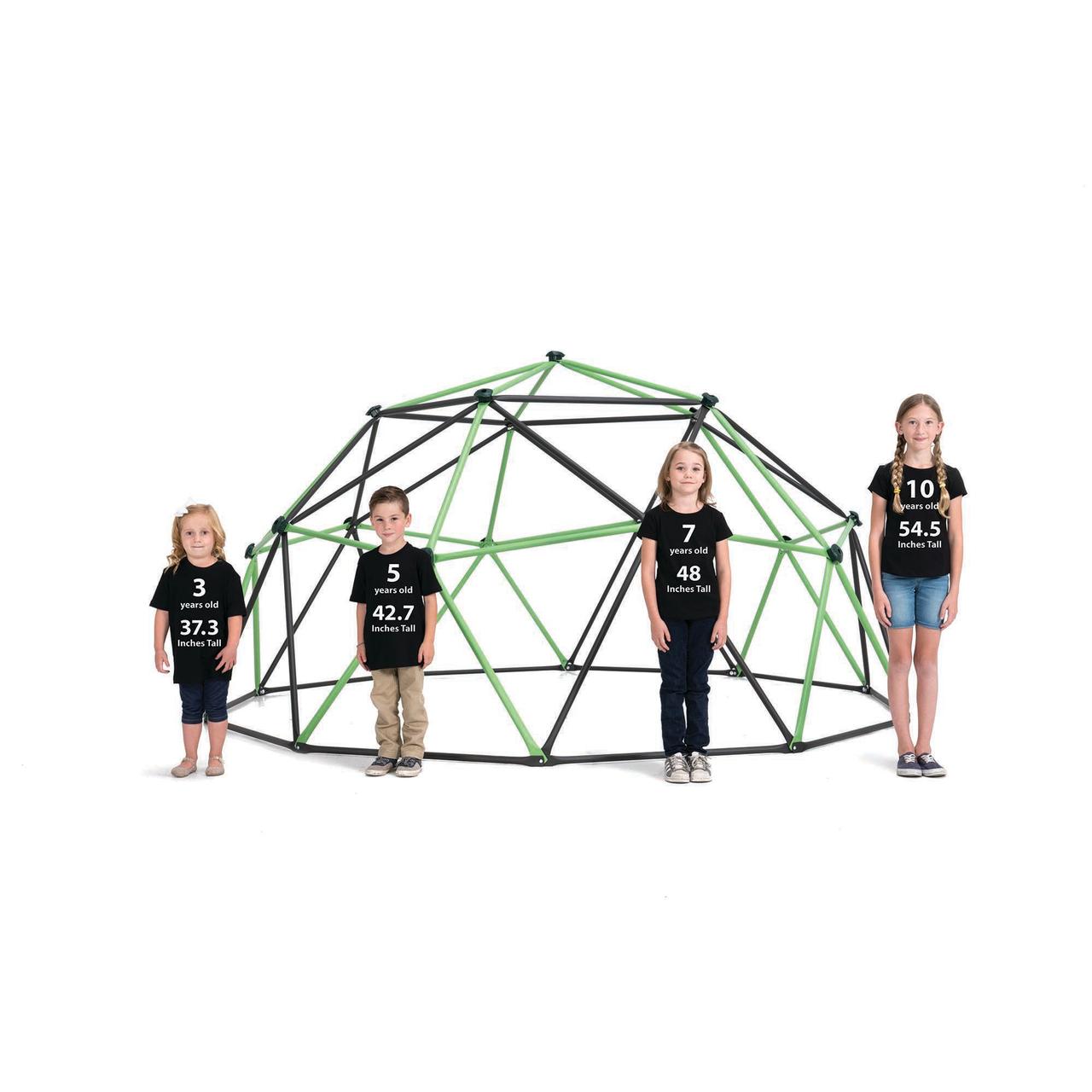 Lifetime 66 inch Steel Playground Climbing Dome， Mantis Green and Bronze (90951)