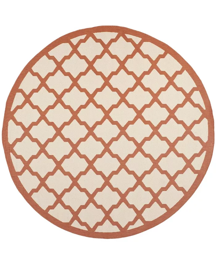 Safavieh Courtyard Beige and Terracotta 7'10