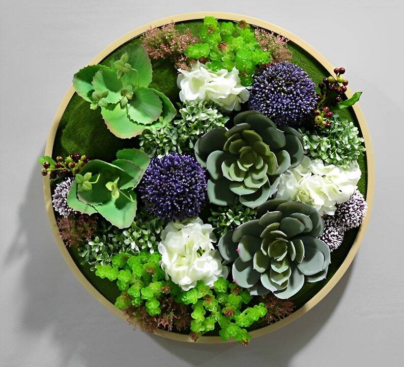 Artificial Plant Succulent Wall Art | Plant Wall | Wall Decoration | H