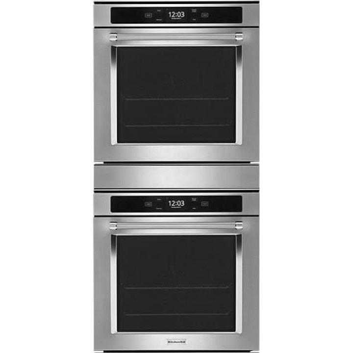 KitchenAid 24-inch, 5.8 cu. ft. Built-in Double Wall Oven with Wi-Fi Connectivity KODC504PPS