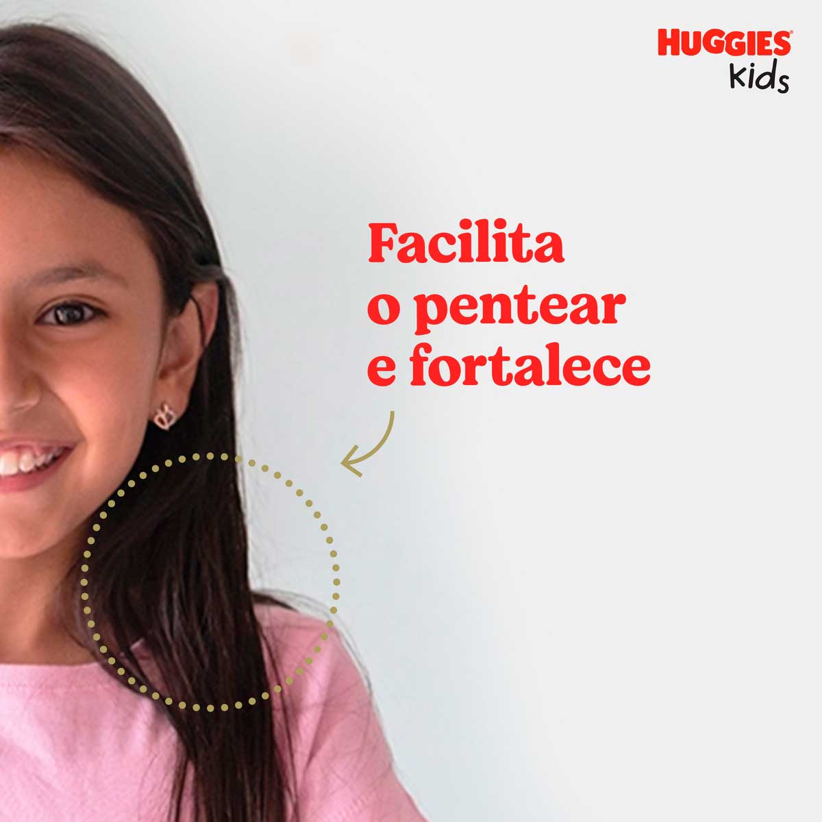 Creme para Pentear Enrolados Huggies Kids Nutricao e Forca 360ml