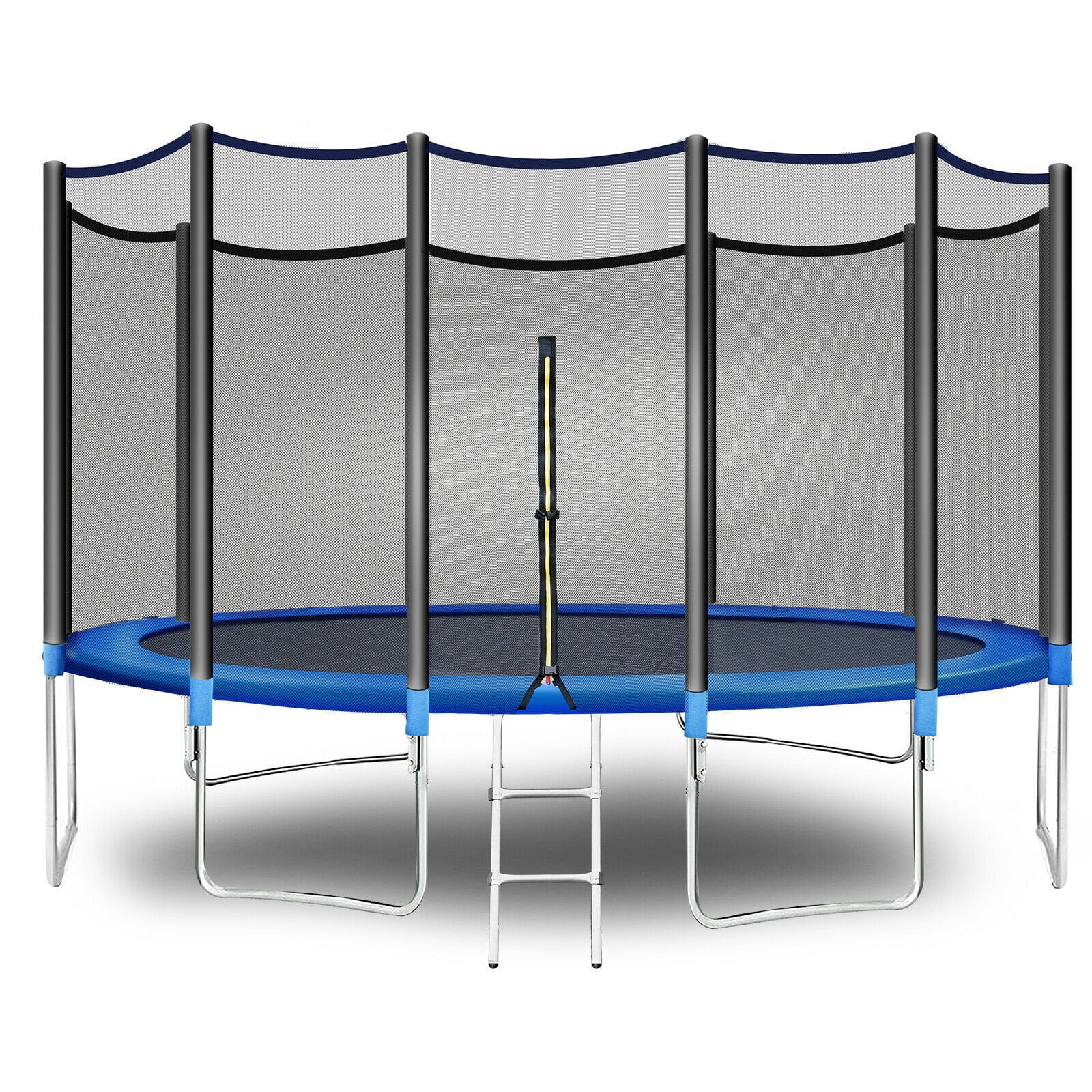 Polar Aurora 14Ft Outdoor Backyard Trampoline for Kids Adults Family Happy Time with Safety Enclosure Net， Non-Slip Ladder，Spring Pad Combo Bounce Jump Recreational Trampoline