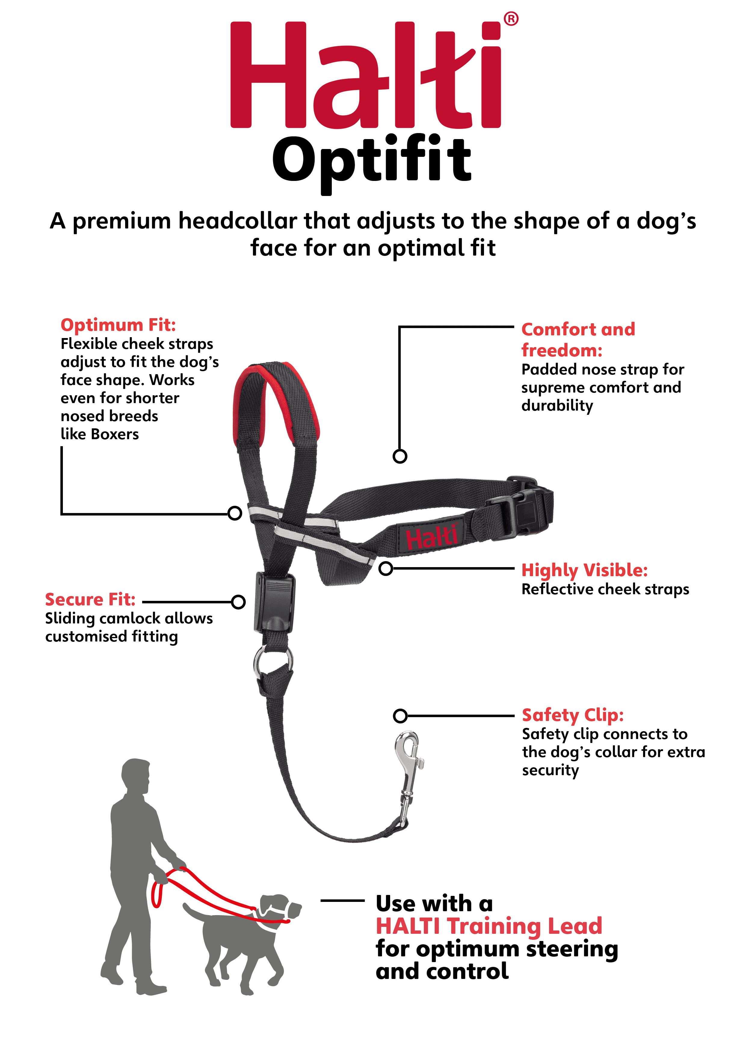 HALTI OptiFit Headcollar， Small