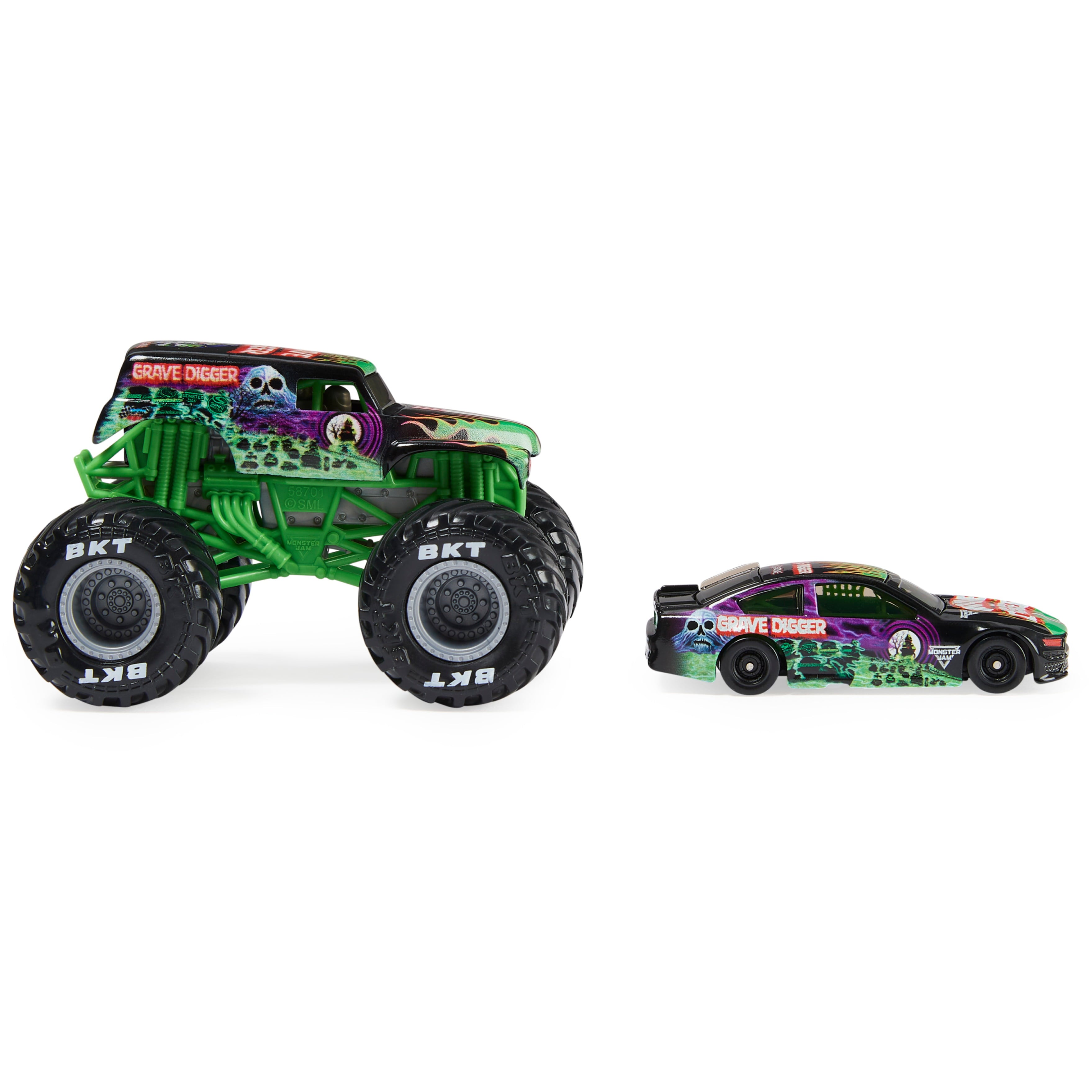Monster Jam Grave Digger Truck and Race Car (Walmart Exclusive)