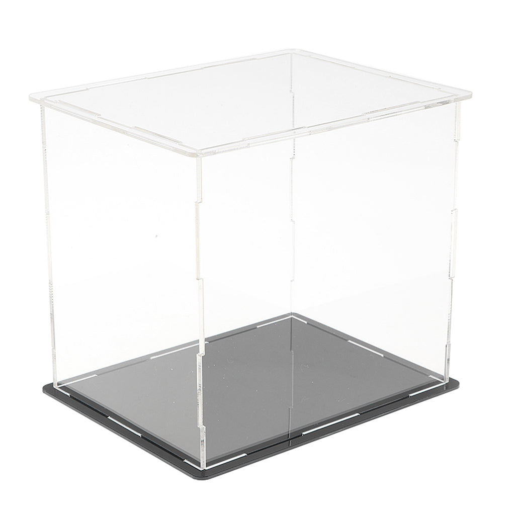 Transparent Acrylic Display Case Showcase Storage Box for Doll or Collectibles， 13.5x10x13cm
