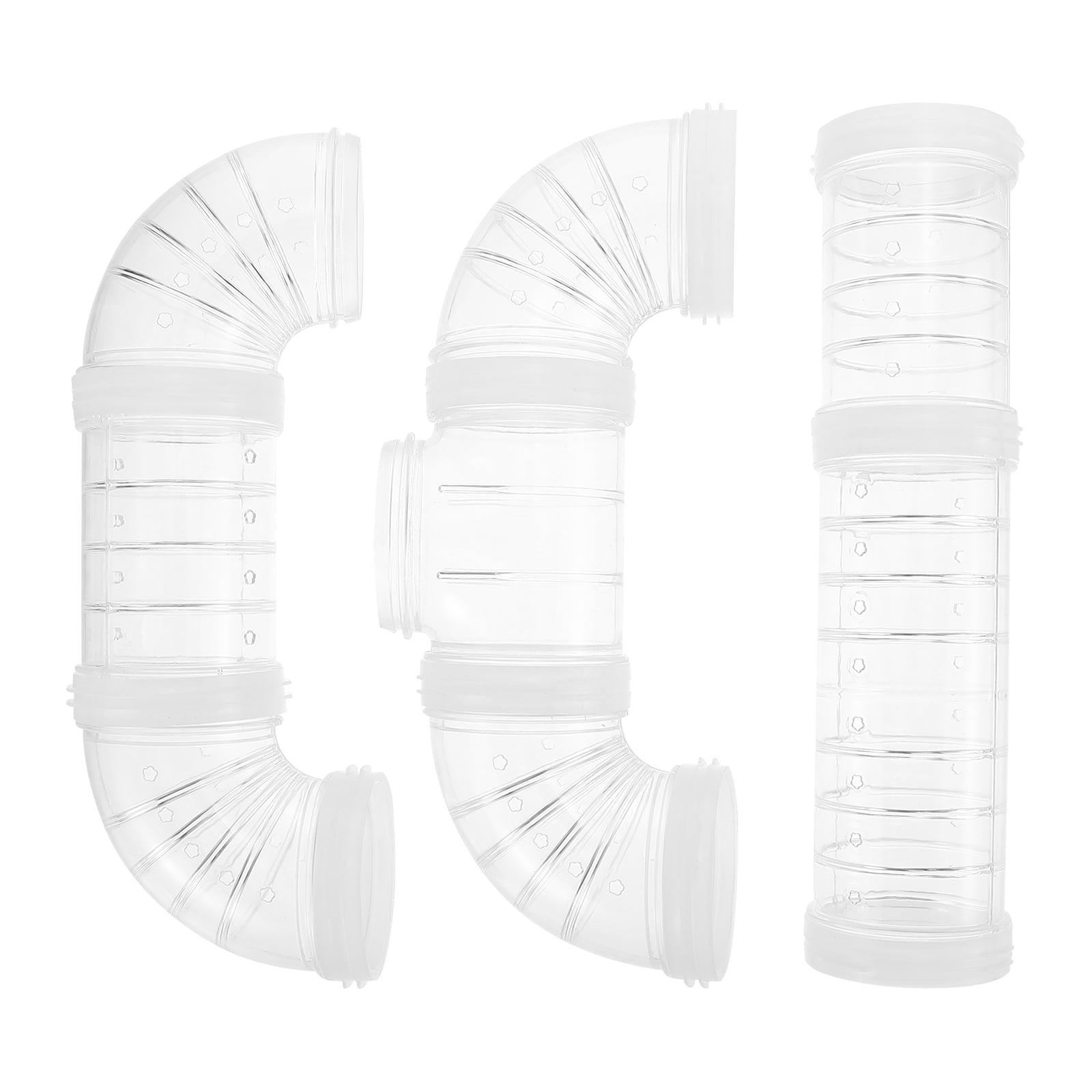 Hemoton 1 Set Plastic Hamster Tube Hamster Cage Maze Connector Hamster Cage External Pipe for DIY