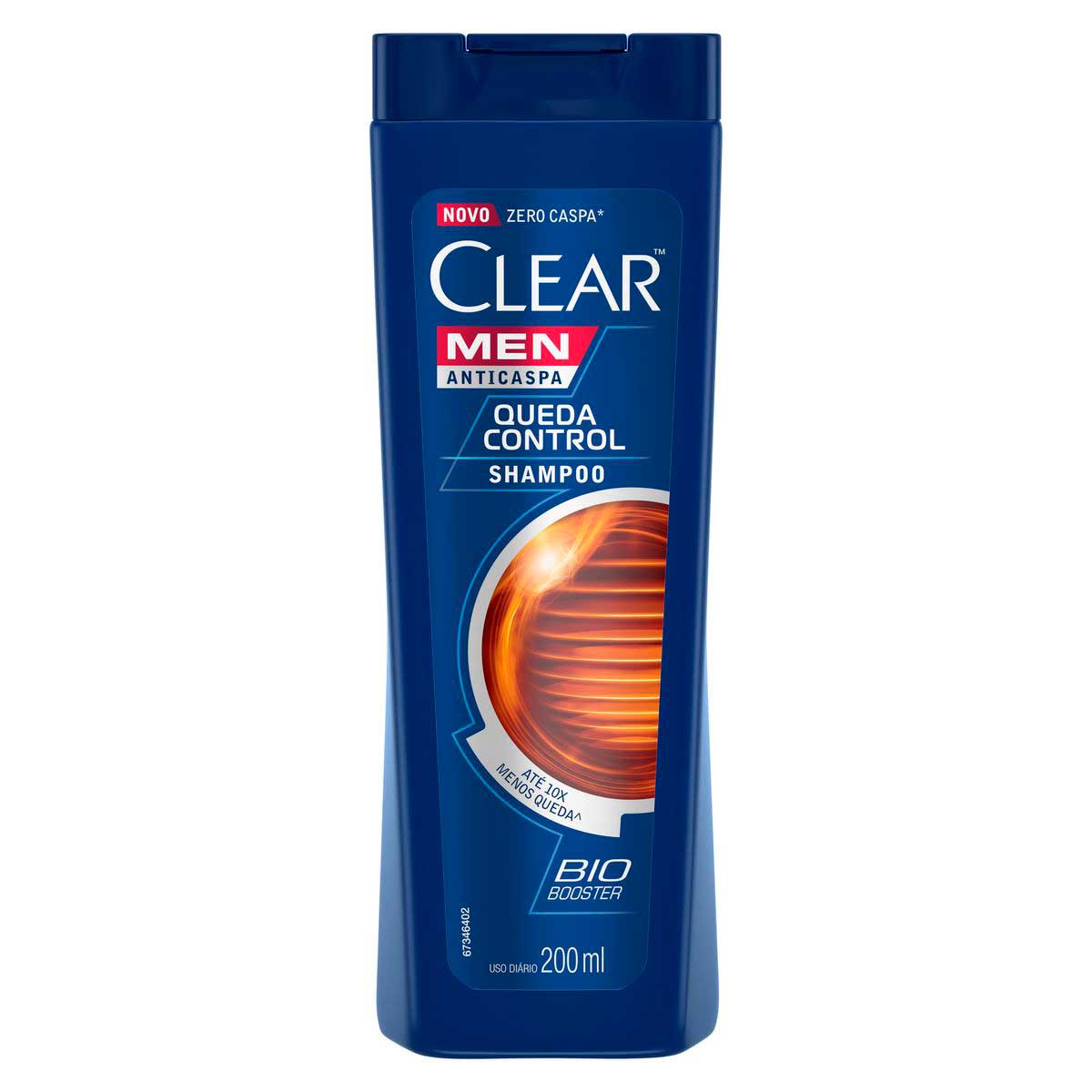 Shampoo Anticaspa Clear Men Queda Control 200 ml