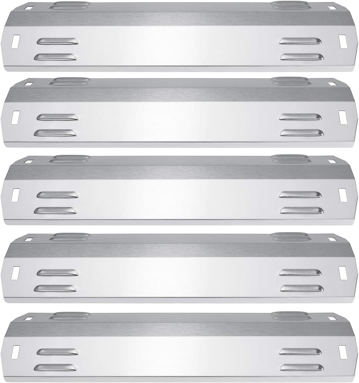 Grill Heat Tent Shield Plates fits 5 Burner Dyna Glo DGA550SSP-1, DGA550SSP-D-1, DGA550SSP, DGA550SSP-D Grills, 5 Pcs Kit