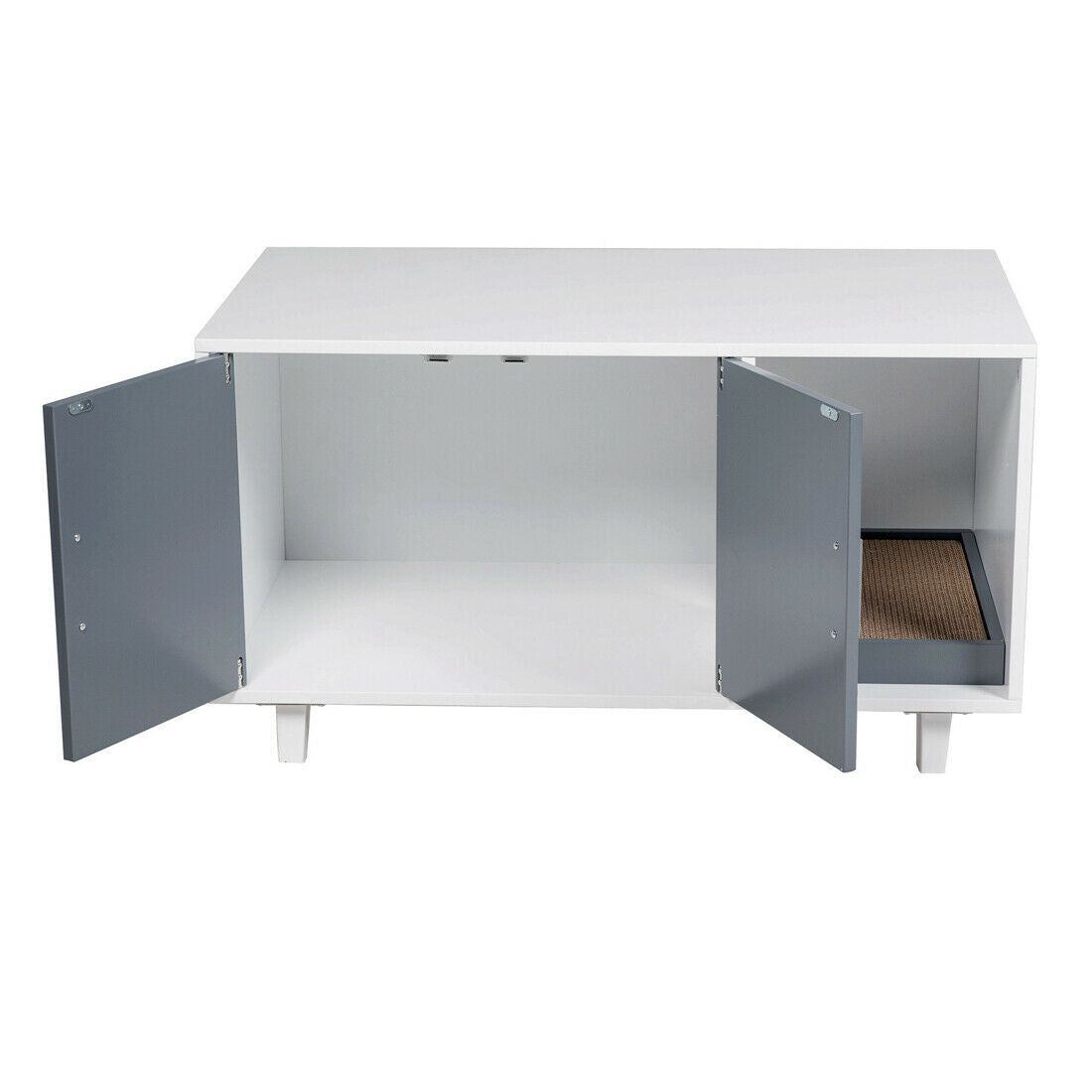 Modern Pet Crate Cat Washroom Hidden Litter Box Enclosure House Table