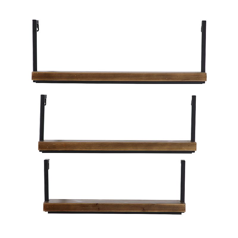 Stella and Eve Two Tone Shelf Wall Decor 3-piece Set
