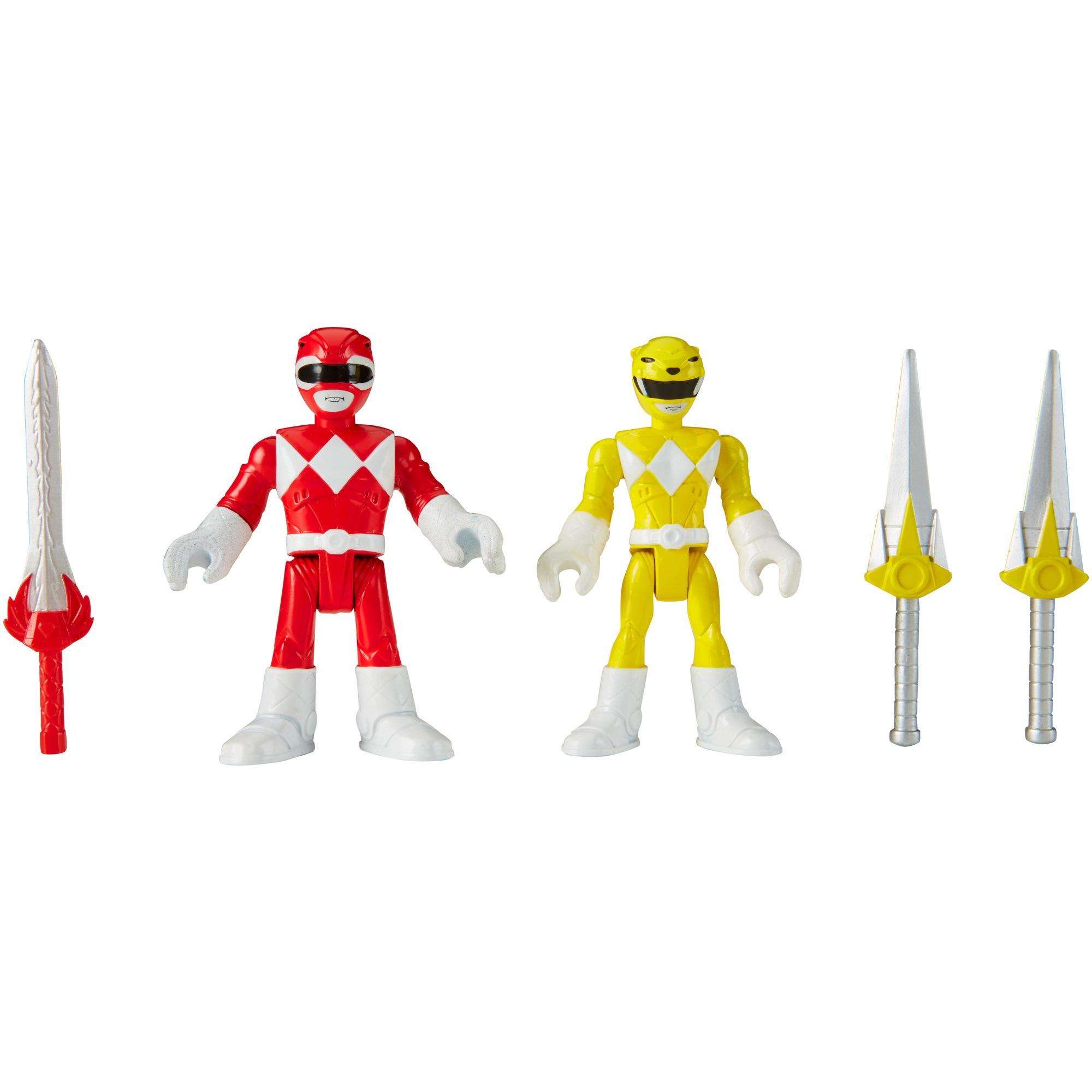 Imaginext Power Rangers Red Ranger and Yellow Ranger
