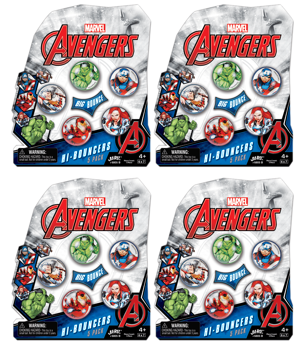 Marvel Avengers Bouncy Balls Superballs Super Hi Bounce 1.2