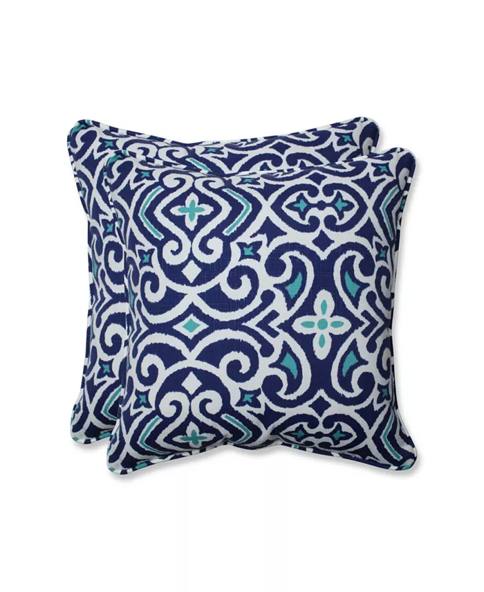 Pillow Perfect New Damask  Marine 18.5