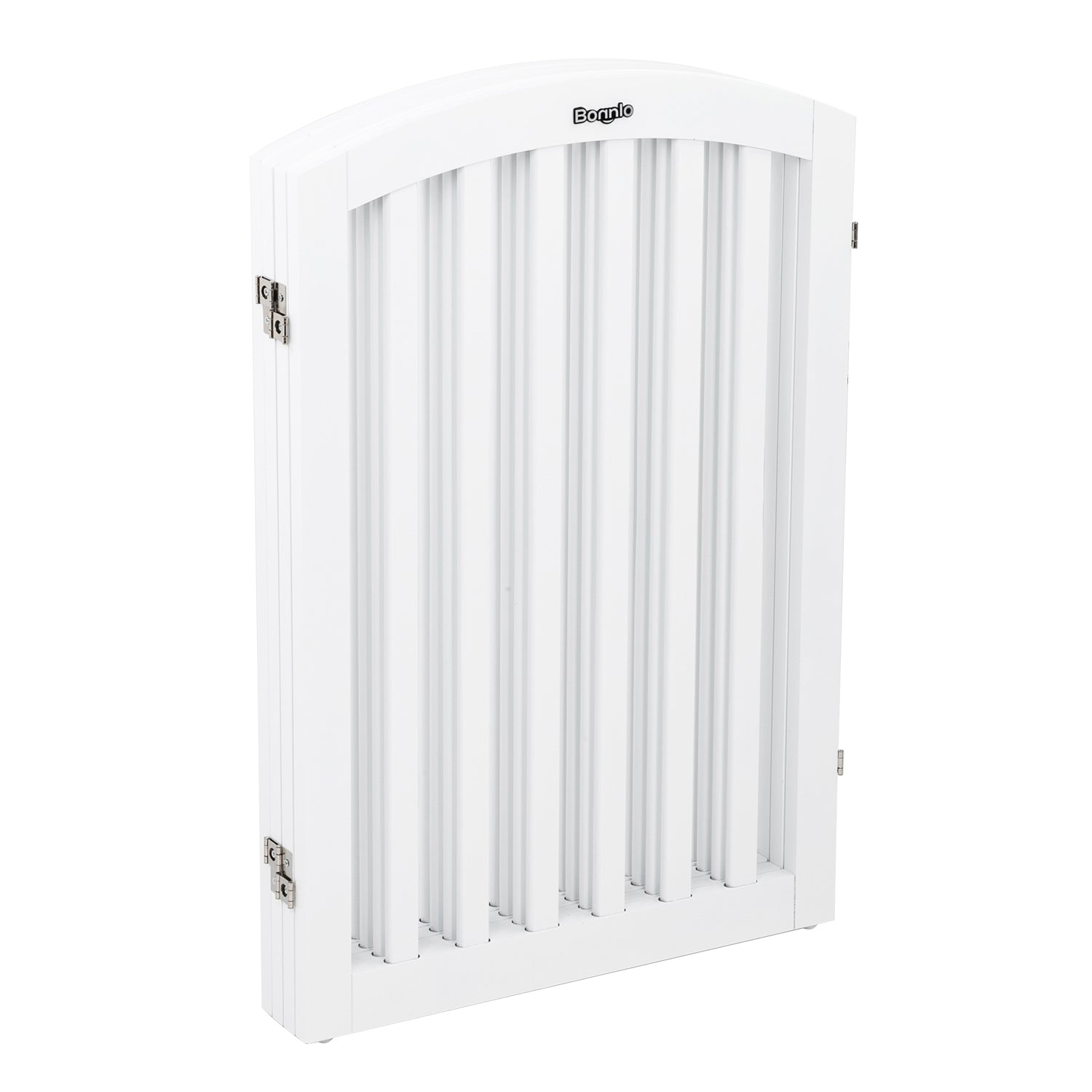 VINGLI 30” Tall Free Standing Pet Gates for Doorways， 4 Panel Folding Dog Gates for The House Extra Wide