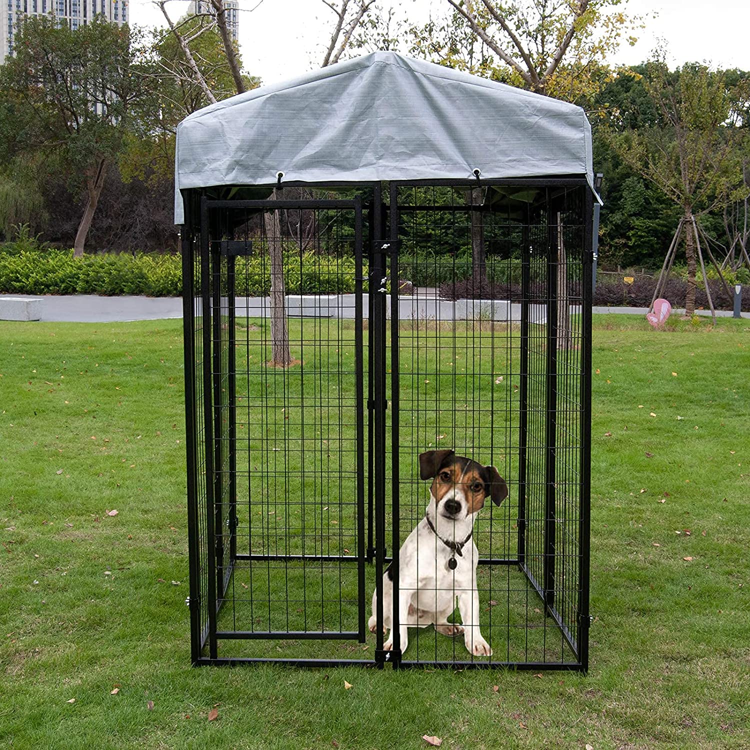 Polar Aurora Dog Playpen Heavy Duty Large Outdoor Dog Kennel Galvanized Steel Fence