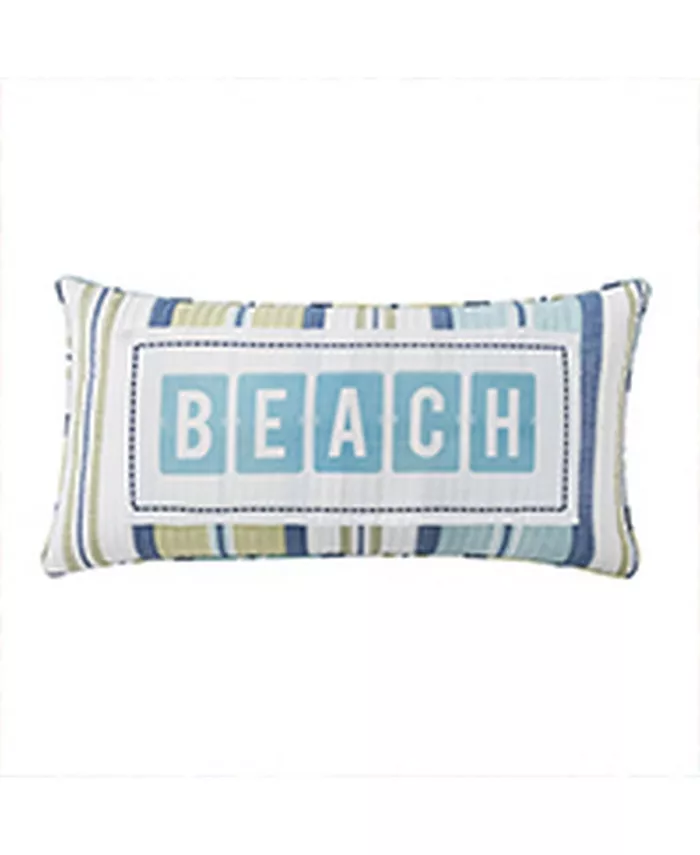 Levtex Bayport Beach Stripe Decorative Pillow， 12