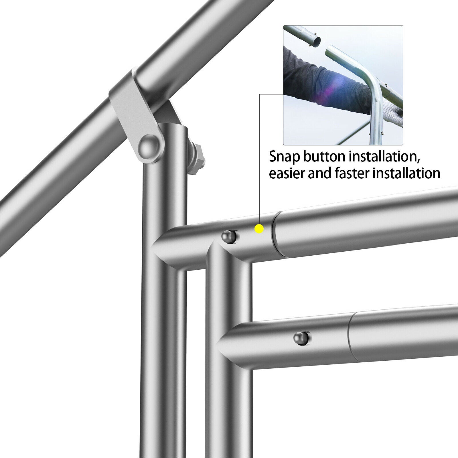 Large Walk in Chicken Run Coop Hen House Enclosure Backyard Poultry Cage Cover 10' x 10'