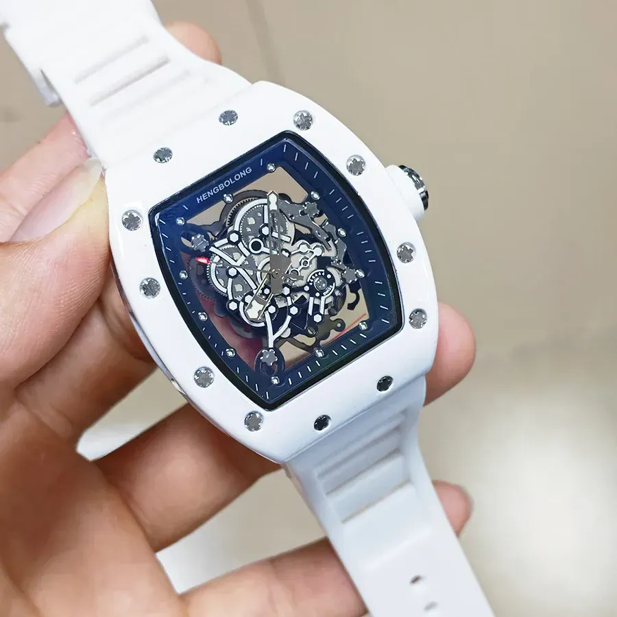 LIUYANGTIAN Luxury Men’s Quartz Wristwatch for Man Hollow Style Automatic Watches Male Mechanical Watch  Calendar Sports Waterproof