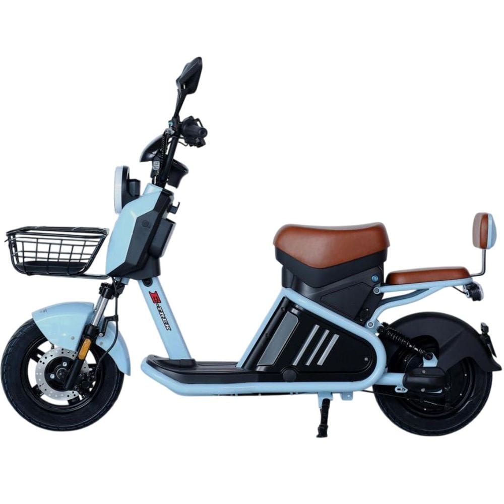 Bicicleta Scooter Elétrica Autopropelida 1000W E-Trek Duos Azul
