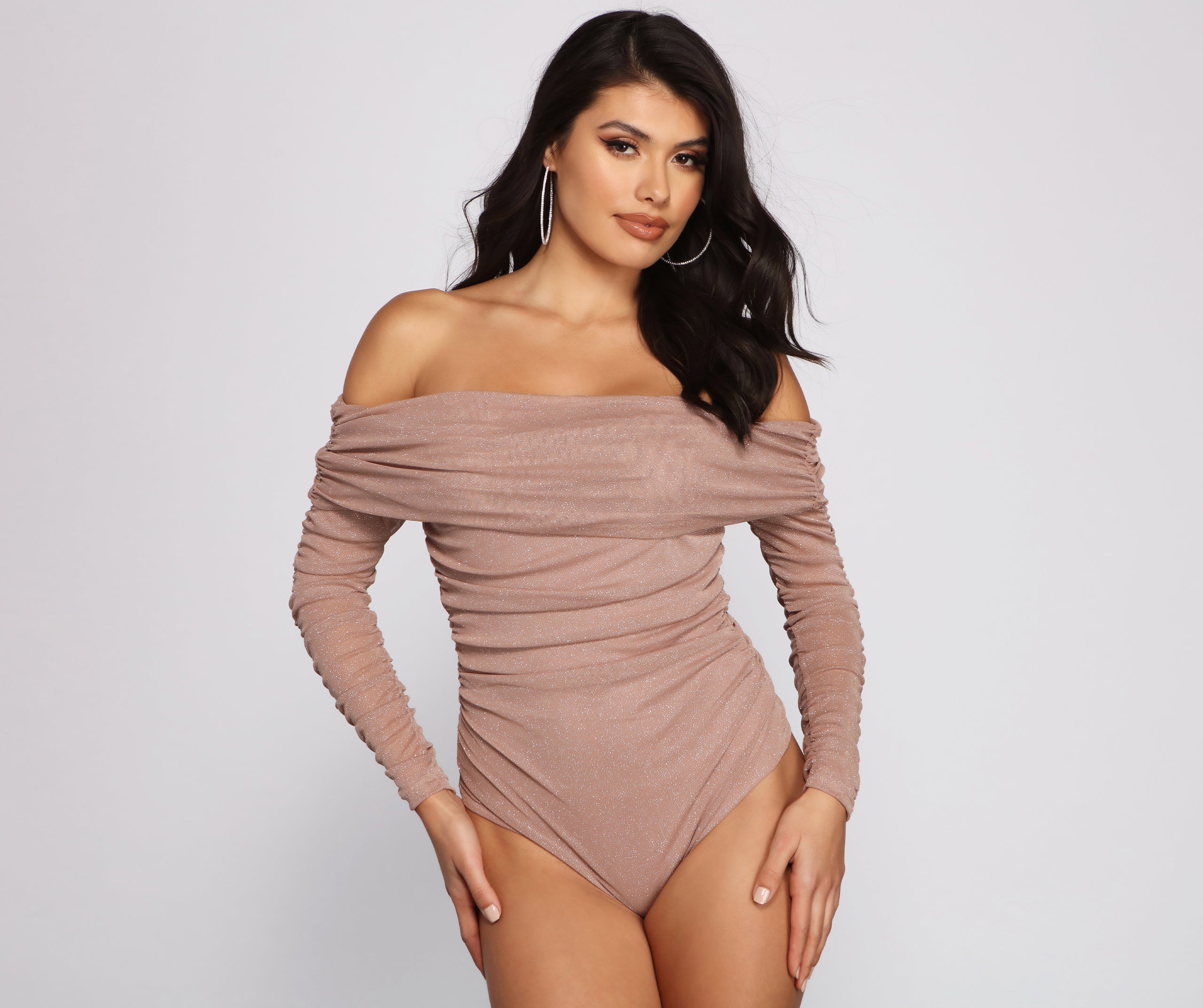 Shimmer Goals Shirred Bodysuit