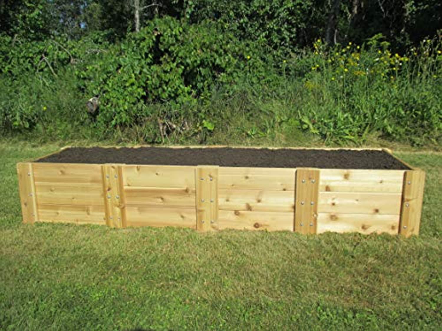 Infinite Cedar RB2x8x16.5 Deep Root Cedar Raised Garden Bed, 2 ft. x 8 ft. x 16.5 in.