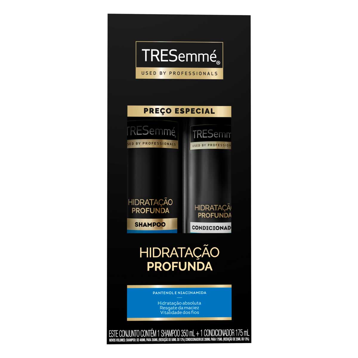Kit Shampoo 350ml + Condicionador 175ml Tresemme Hidratacao Profunda