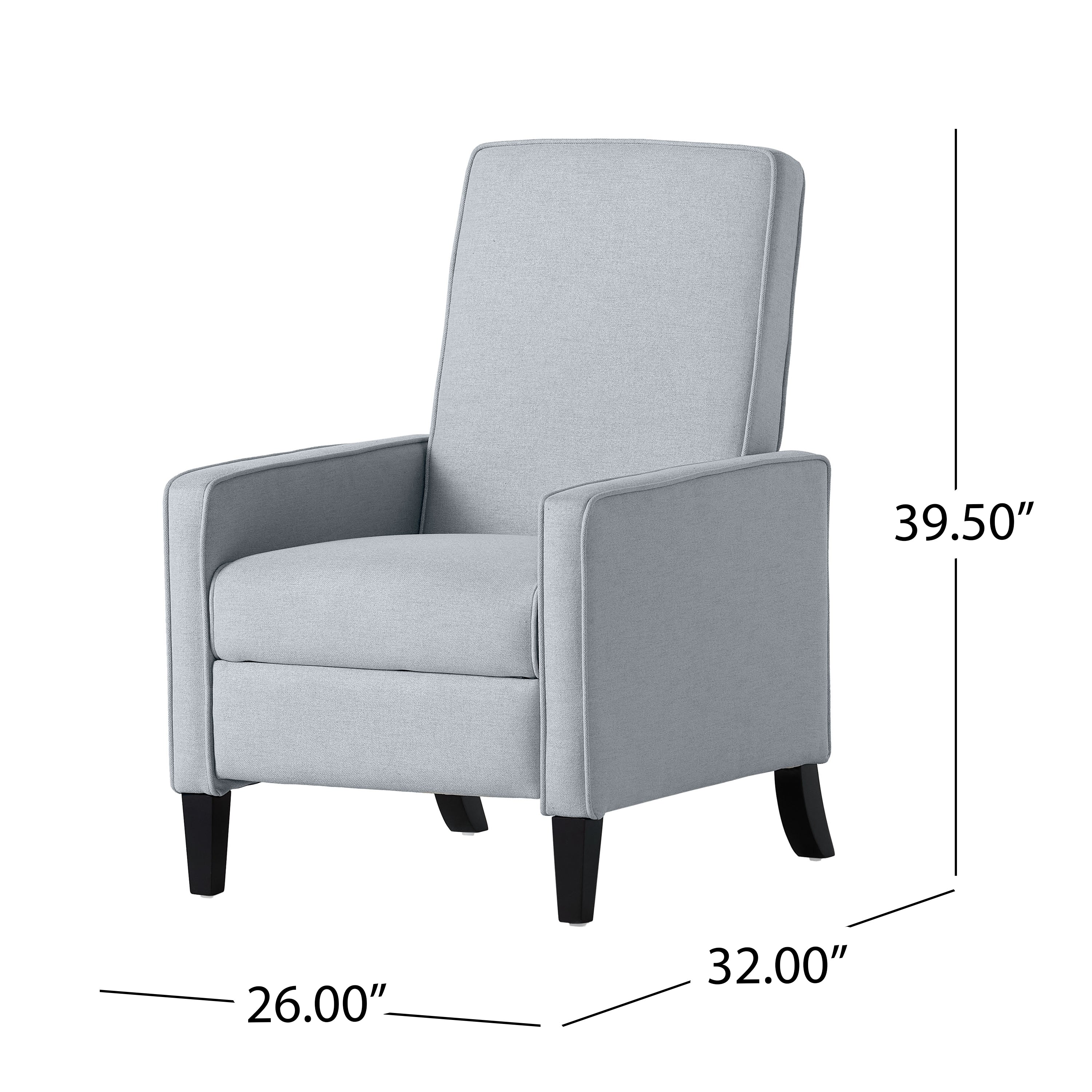 Olinda Minimalist Style Fabric Recliner Chair