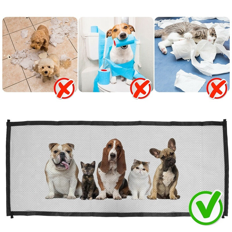 Portable Folding Safety Guard Mesh Fence Net for Puppy Cat Pet Dog Safety Enclosure