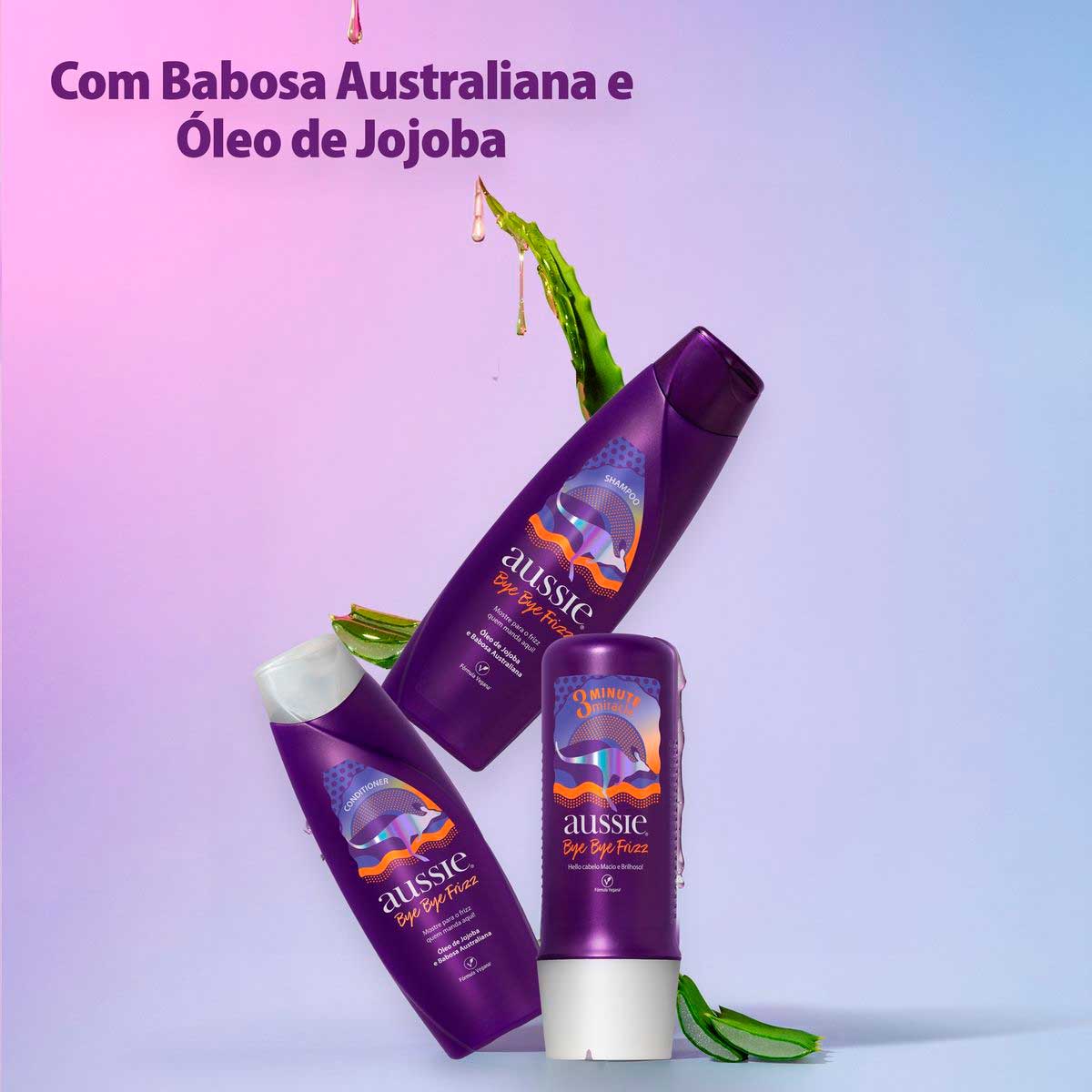 Kit Shampoo 360ml + Condicionador 180ml Aussie Bye Bye Frizz