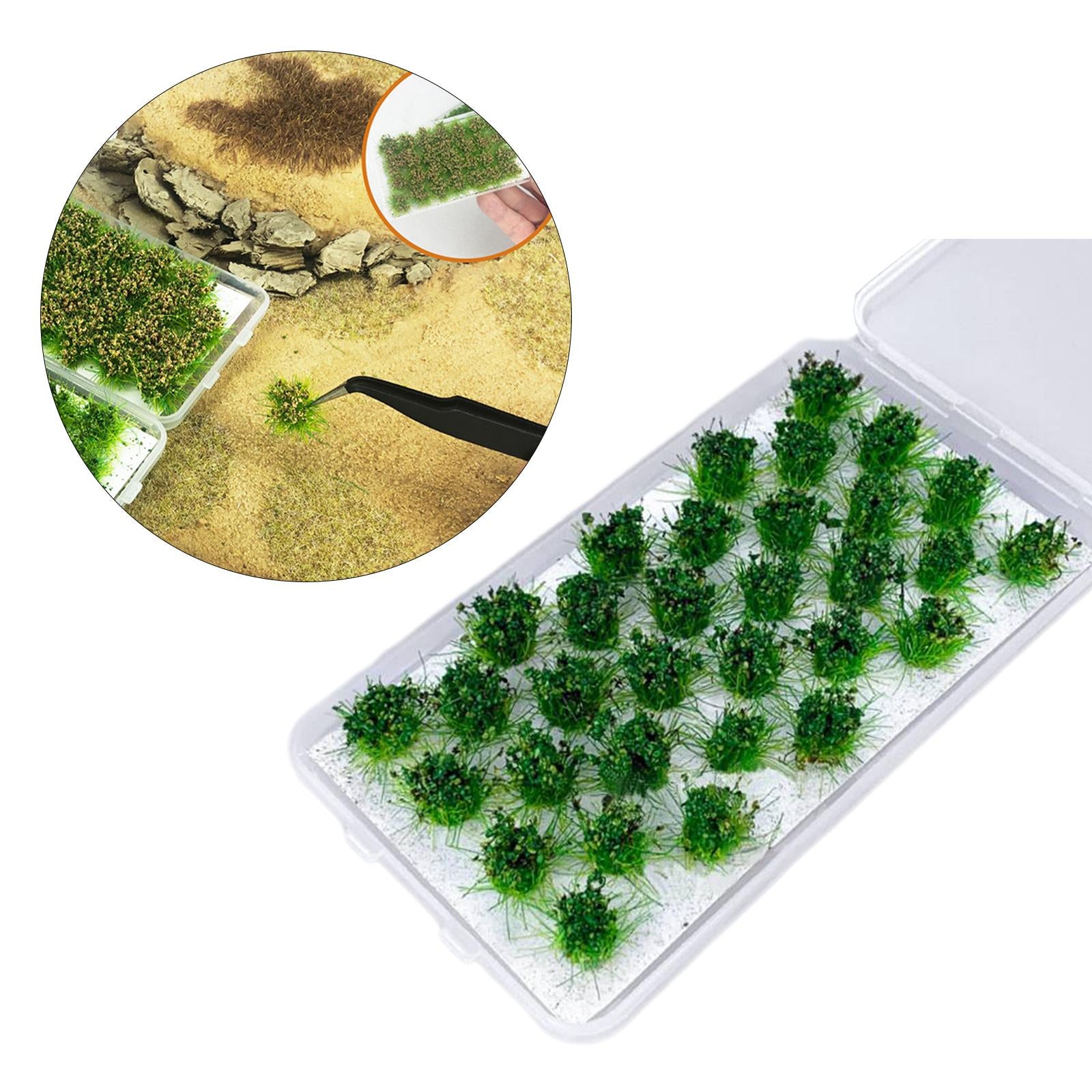 Cluster Grass Tufts Miniature Static Scenery Model Artificial Grass Railway 32 strains