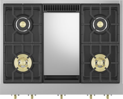 Monogram ZGU364NDTSS 36quot Professional Gas Rangetop with 4 Burners and