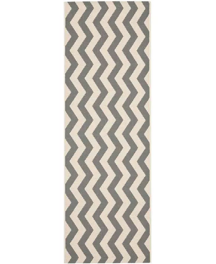 Safavieh Courtyard Grey and Beige 2'3